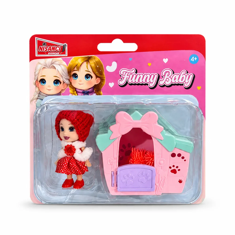 Funny Baby – Işıklı Ev & Mini Bebek Seti